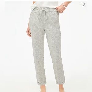 Never Worn striped linen pants from JCrew. Size 6